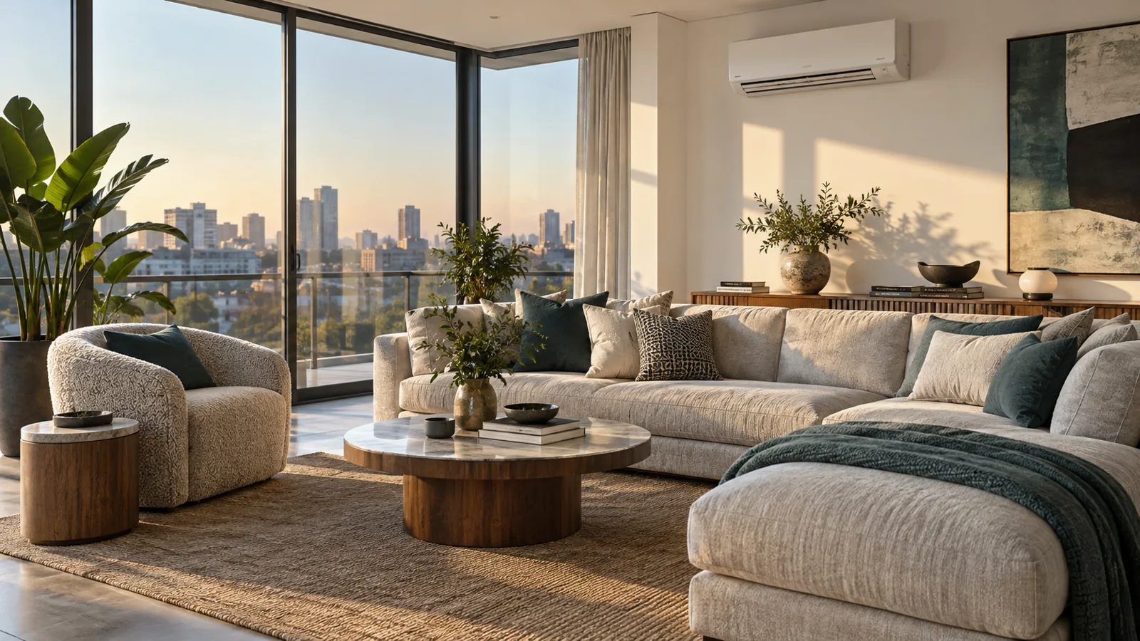 Illustrative interior for aircon planning in Morningside